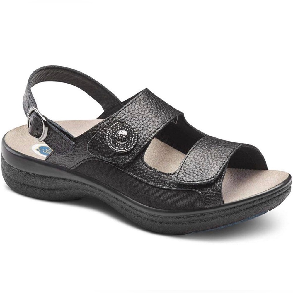 Dr. Comfort Women’s Lana Arch Support Non-Slip Sandals Black sz 8